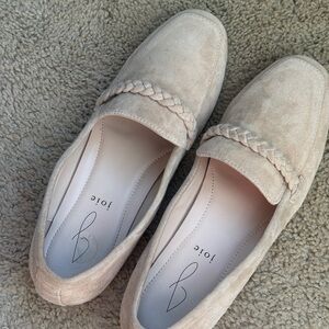 Joie Women's Cream Loafers with Braided Detail